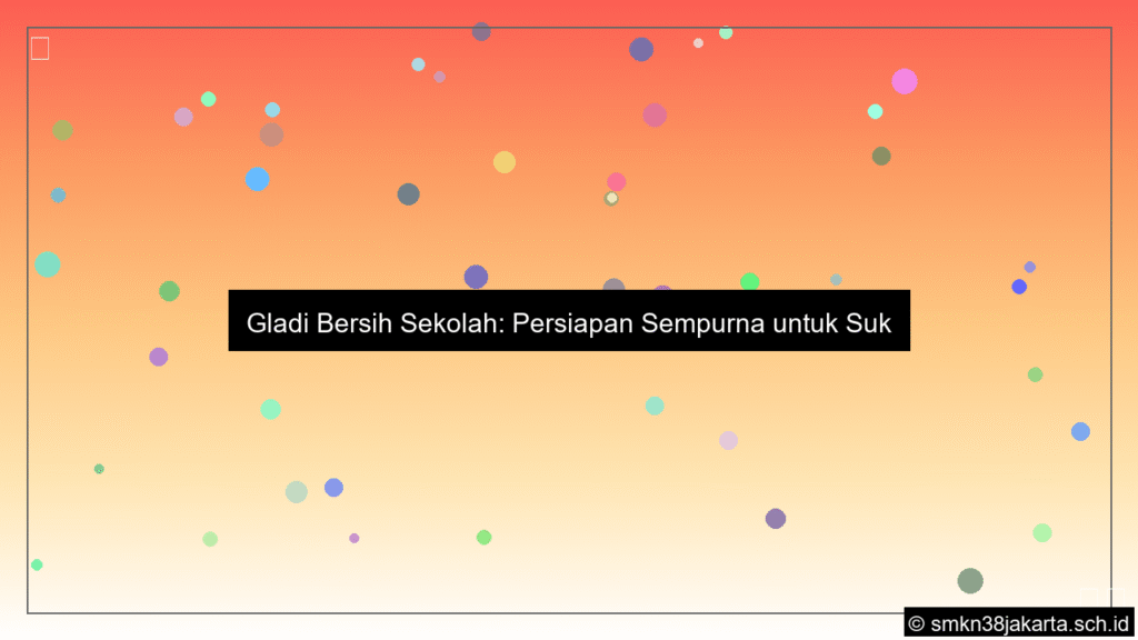 desain gladi bersih sekolah adalah