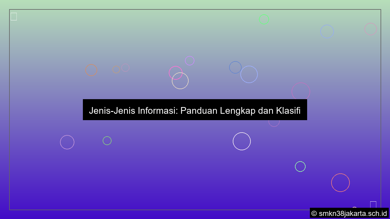 visual jenis jenis informasi