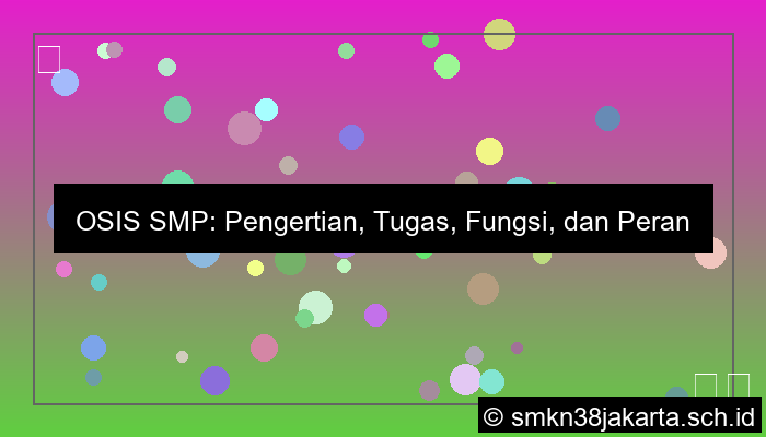 grafik pengertian osis smp