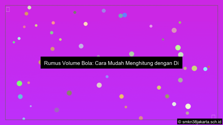 Rumus volume bola dengan diameter