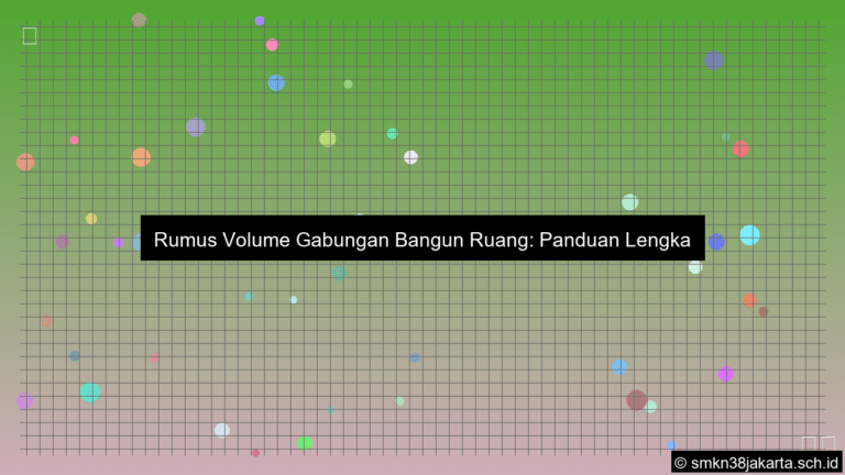 Rumus volume gabungan bangun ruang