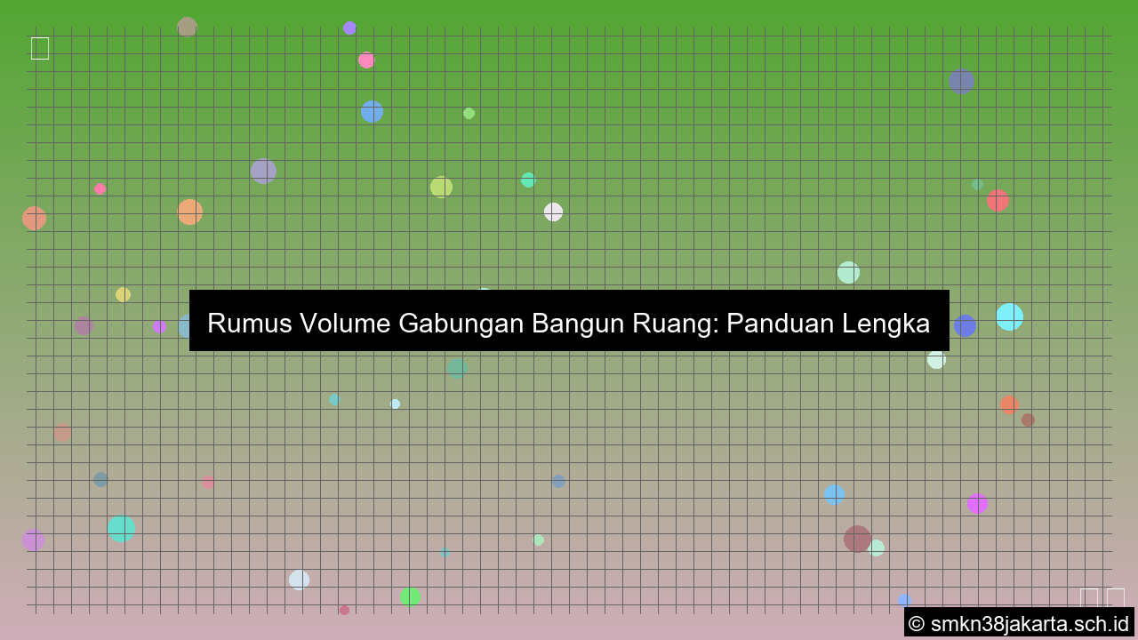 Rumus volume gabungan bangun ruang