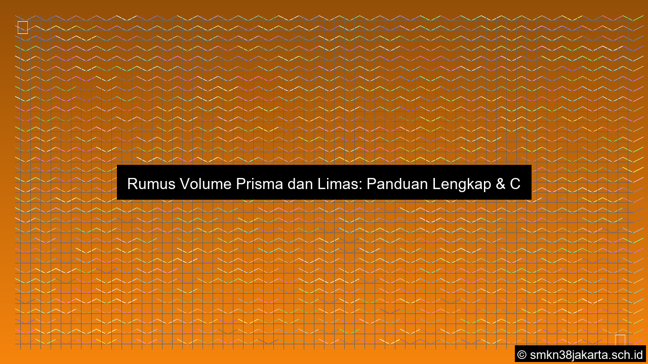 visual Rumus volume prisma dan limas
