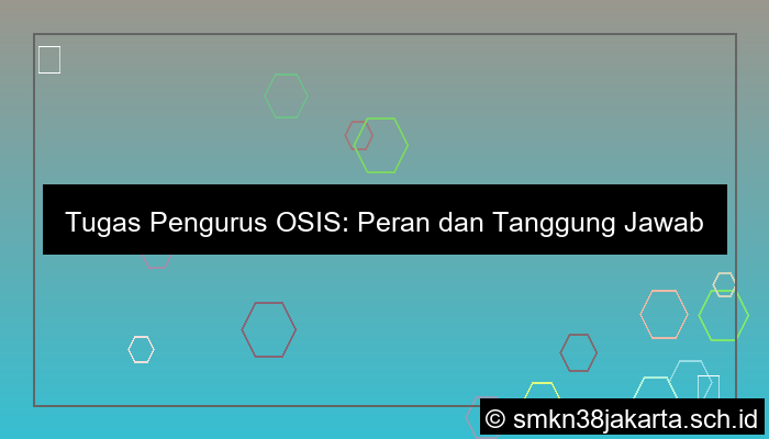 desain salah satu tugas pengurus osis adalah