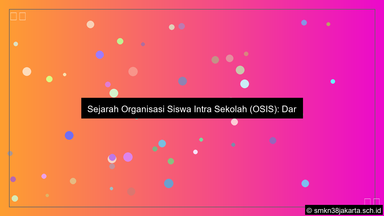 sejarah terbentuknya osis