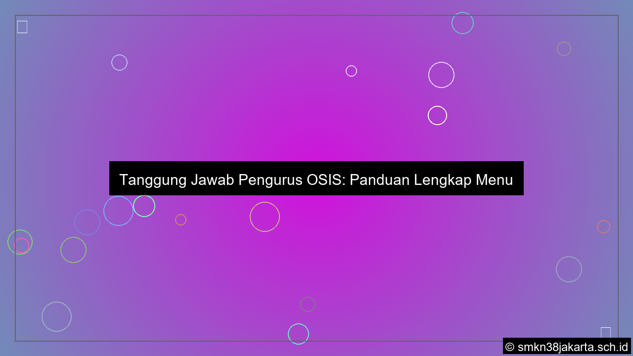 grafik seorang pengurus osis harus