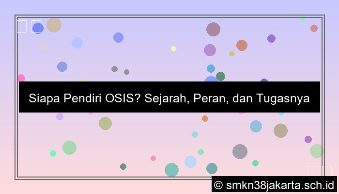 visual siapa pendiri osis