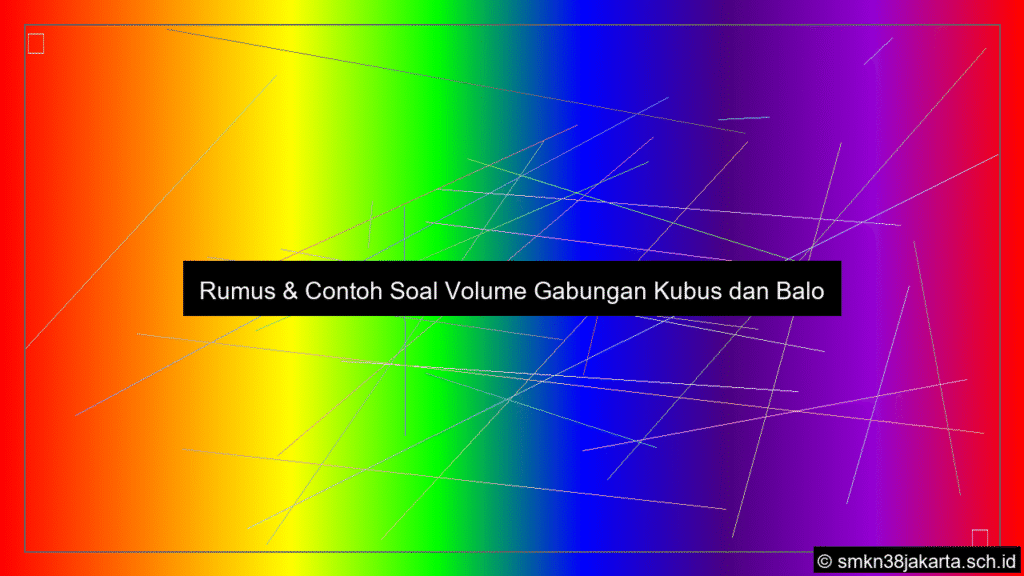 Soal volume gabungan kubus dan balok