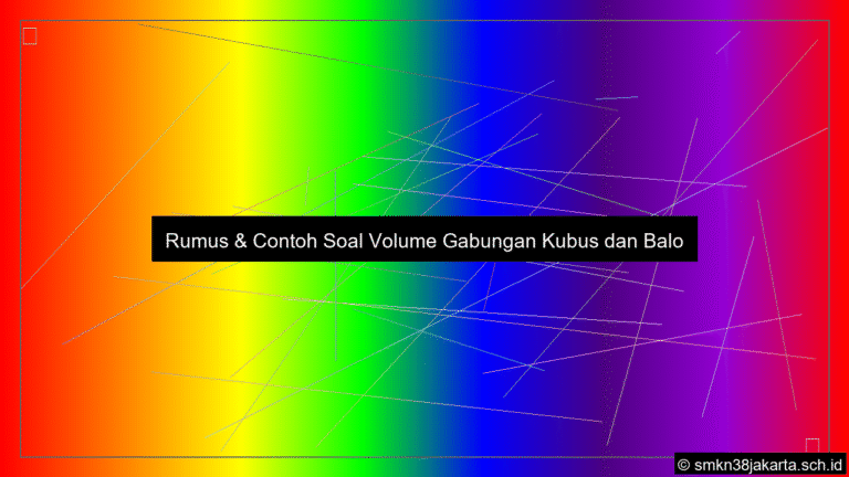 Soal volume gabungan kubus dan balok