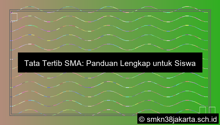 tata tertib sma