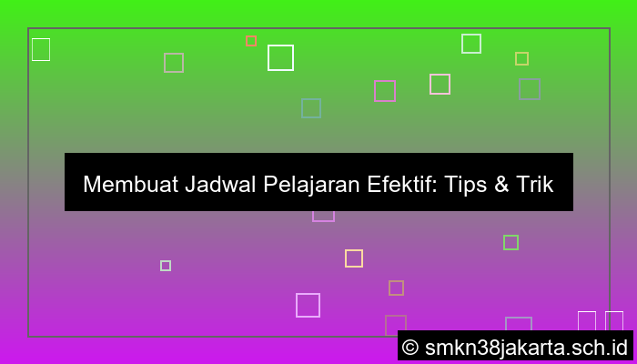 tema jadwal pelajaran