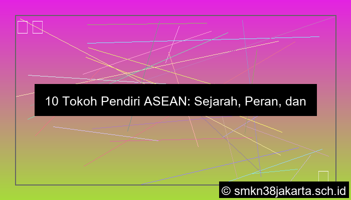10 tokoh pendiri asean