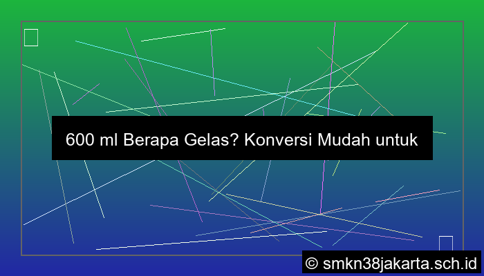 600 ml berapa gelas