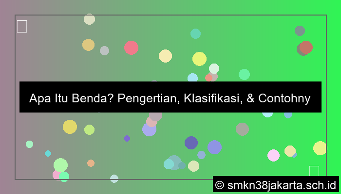 apa yang dimaksud benda