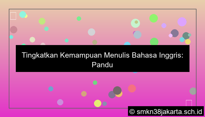 visual bahasa inggris menulis