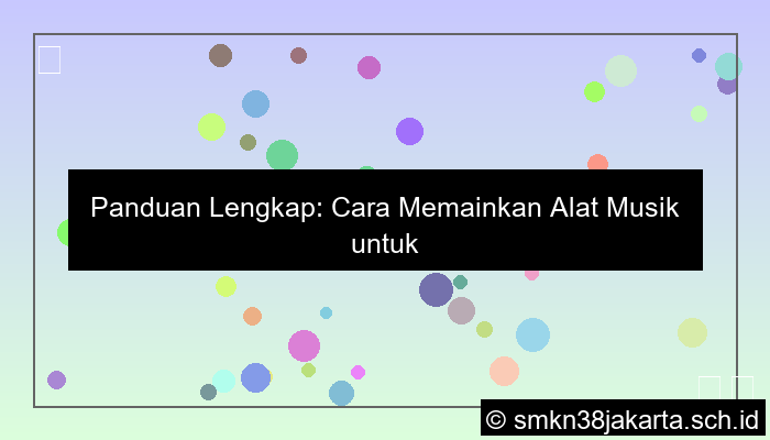 cara memainkan alat musik