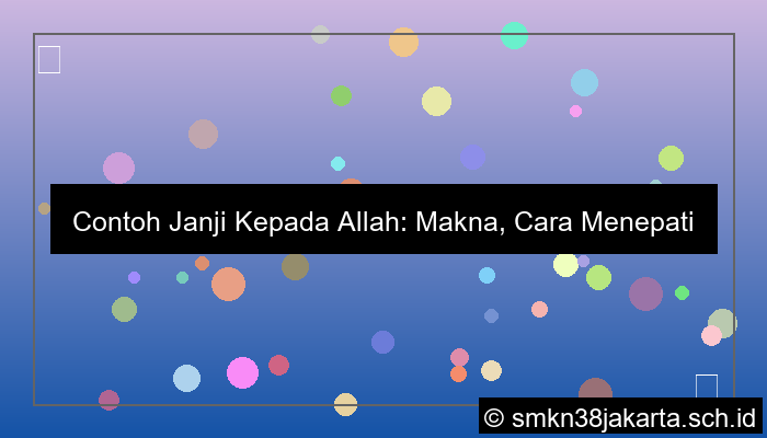 visual contoh janji kepada allah