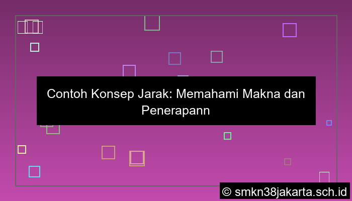 grafik contoh konsep jarak
