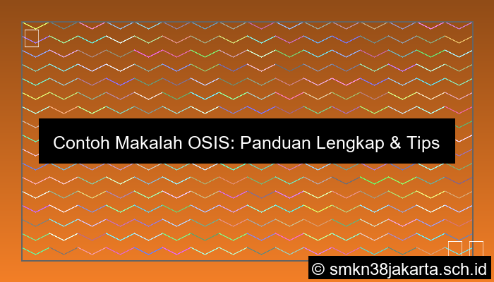 contoh makalah osis