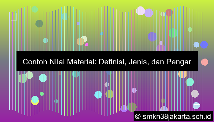 ilustrasi contoh nilai material