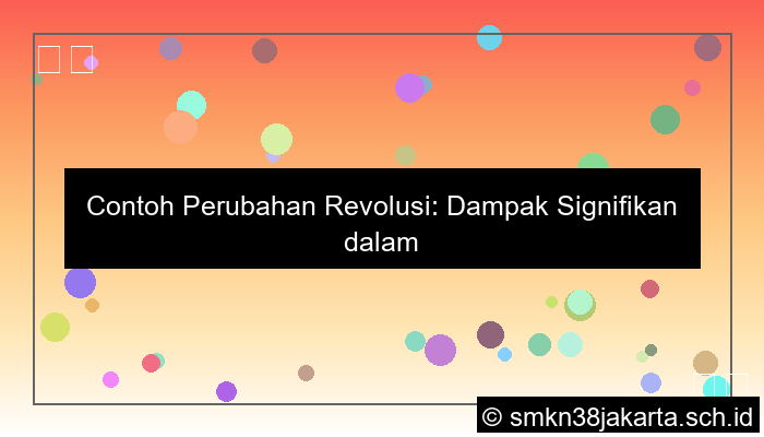 Contoh Perubahan Revolusi