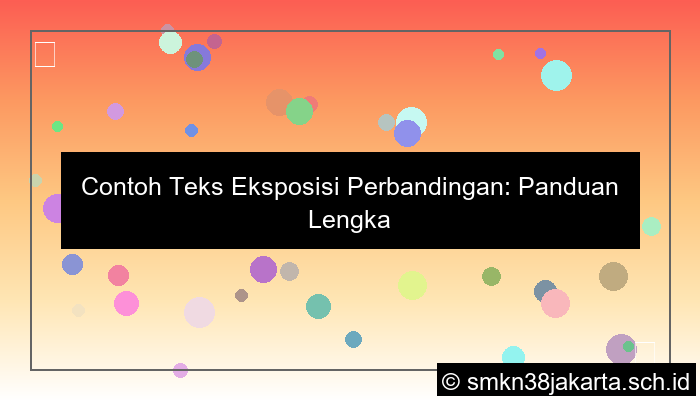 contoh teks eksposisi perbandingan