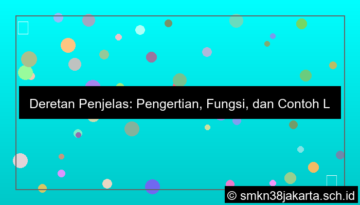 deretan penjelas adalah