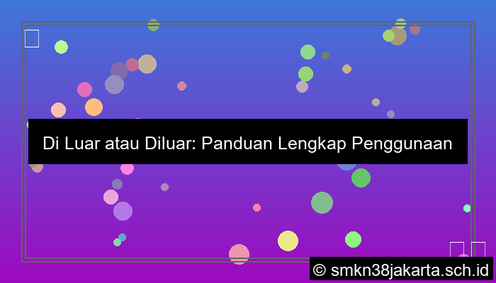 desain diluar atau di luar