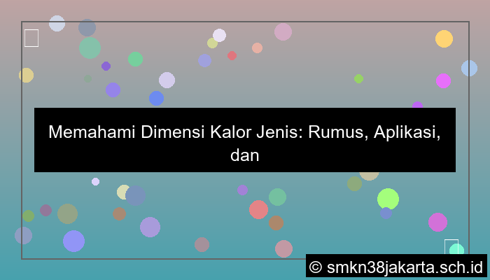 dimensi kalor jenis