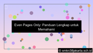 desain even pages only artinya