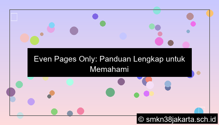 desain even pages only artinya