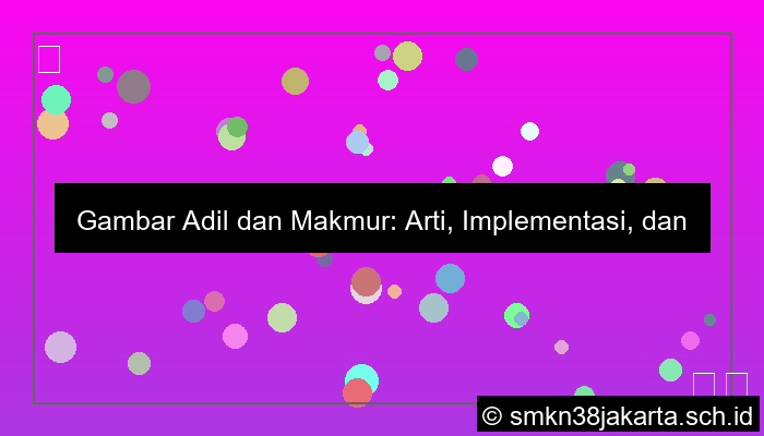 ilustrasi gambar adil dan makmur