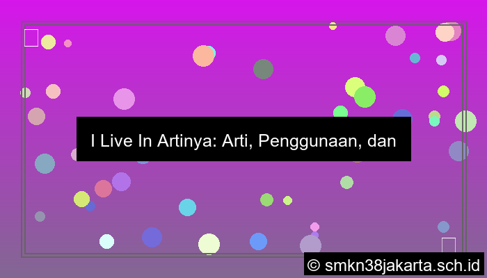 visual i live in artinya
