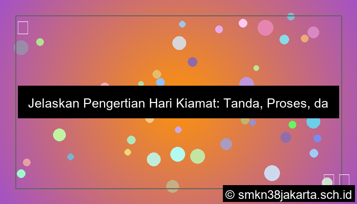 jelaskan pengertian hari kiamat