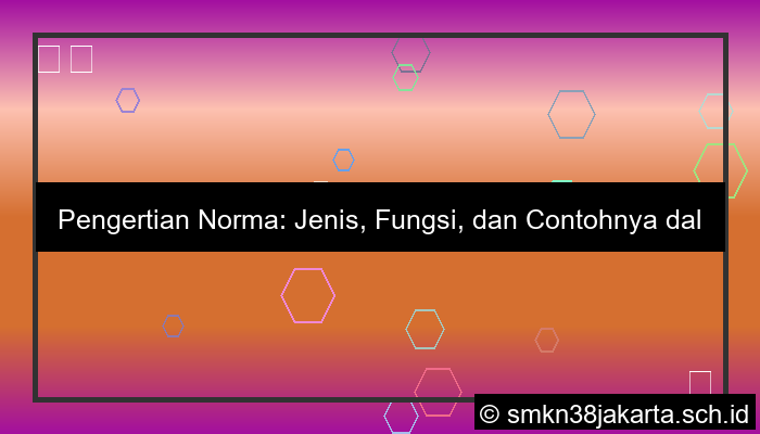 gambar jelaskan pengertian norma