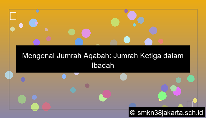 desain jumrah yang ketiga bernama