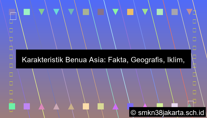 karakteristik benua asia