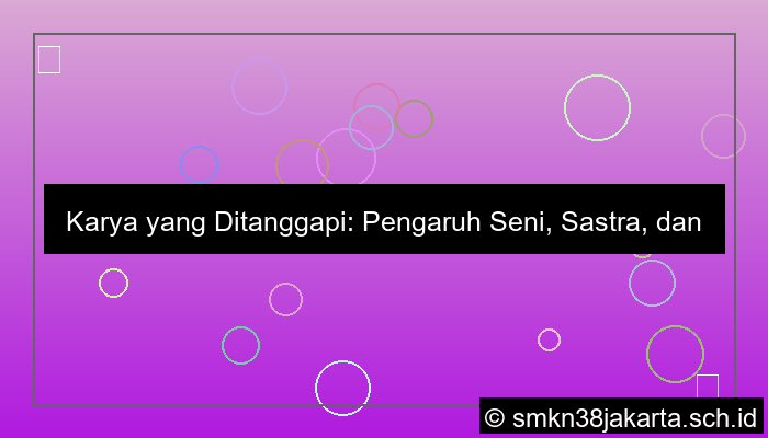 visual karya apakah yang ditanggapi