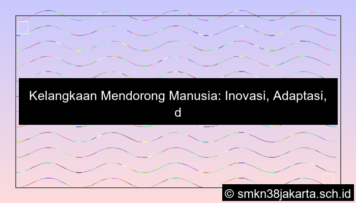 kelangkaan memaksa manusia untuk