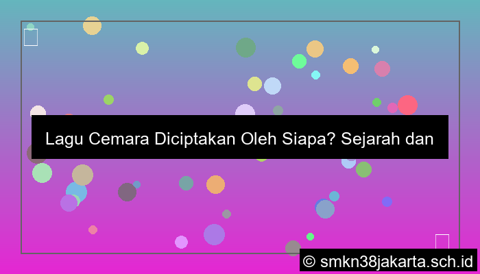 lagu cemara diciptakan oleh