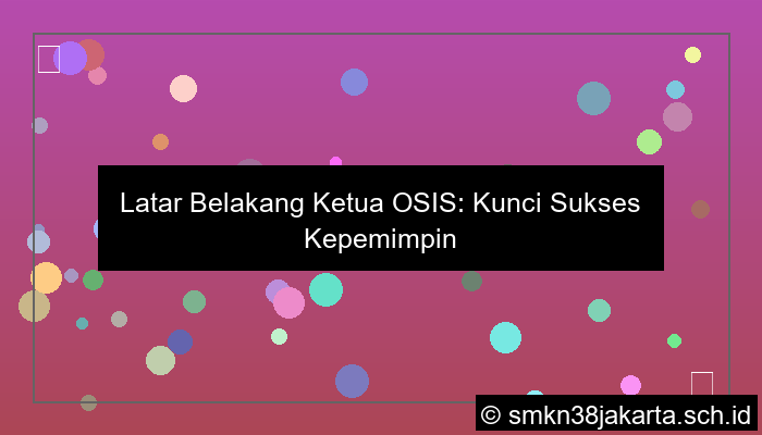 latar belakang ketua osis