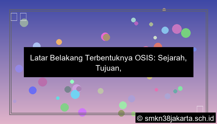 ilustrasi latar belakang terbentuknya osis