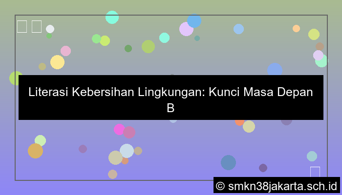 grafik literasi tentang kebersihan lingkungan