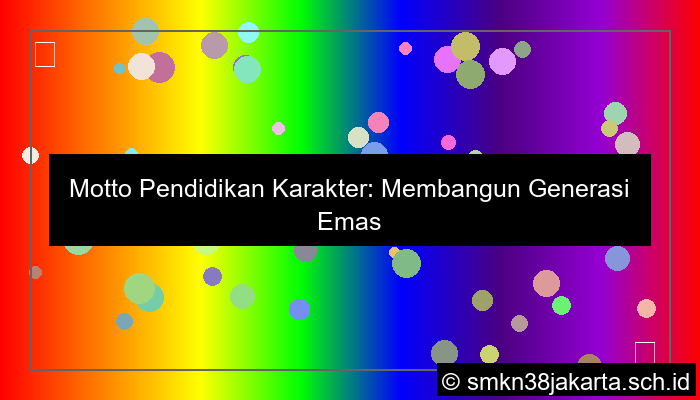 motto pendidikan karakter