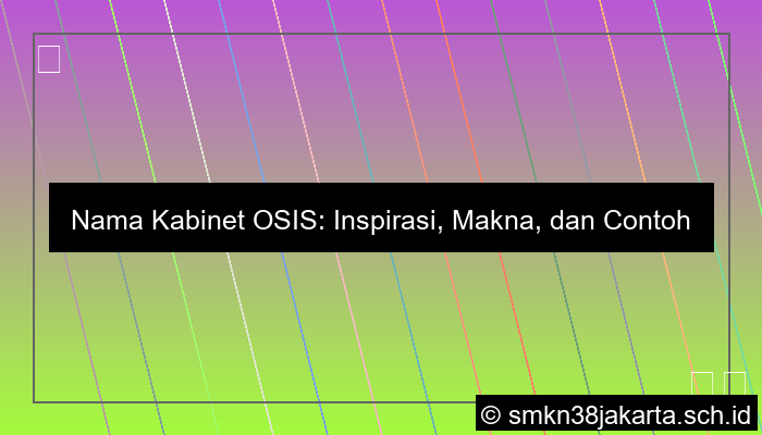 visual nama kabinet osis