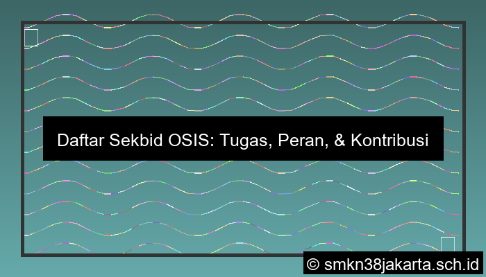 Nama Nama Sekbid Osis