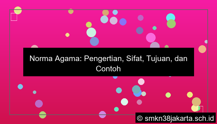 norma agama bersifat