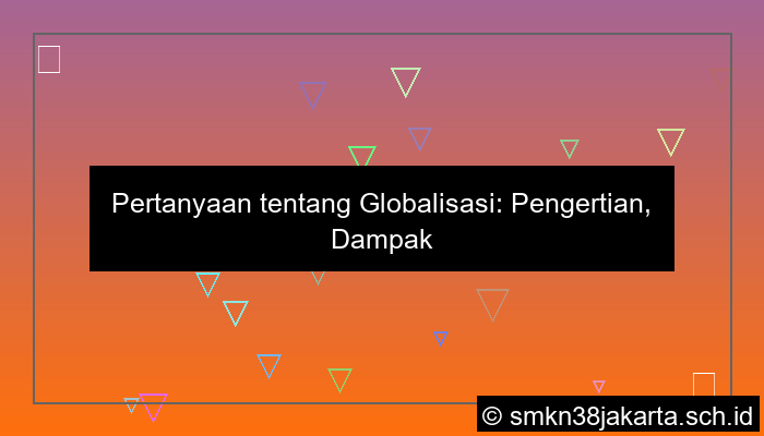 pertanyaan tentang globalisasi