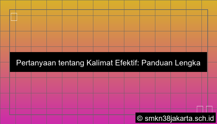 pertanyaan tentang kalimat efektif