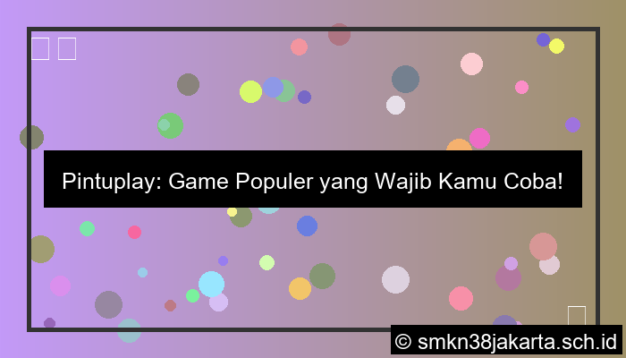 pintuplay game populer